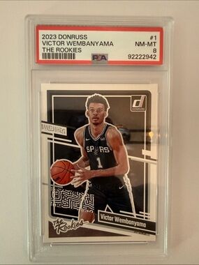 Donruss Victor Wembanyama Rookie Card - Black & White